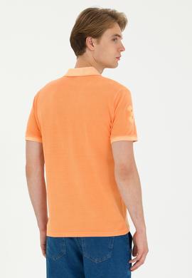 Erkek Turuncu Basic Polo Yaka Tişört - 50263475076
