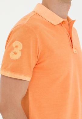 Erkek Turuncu Basic Polo Yaka Tişört - 50263475076