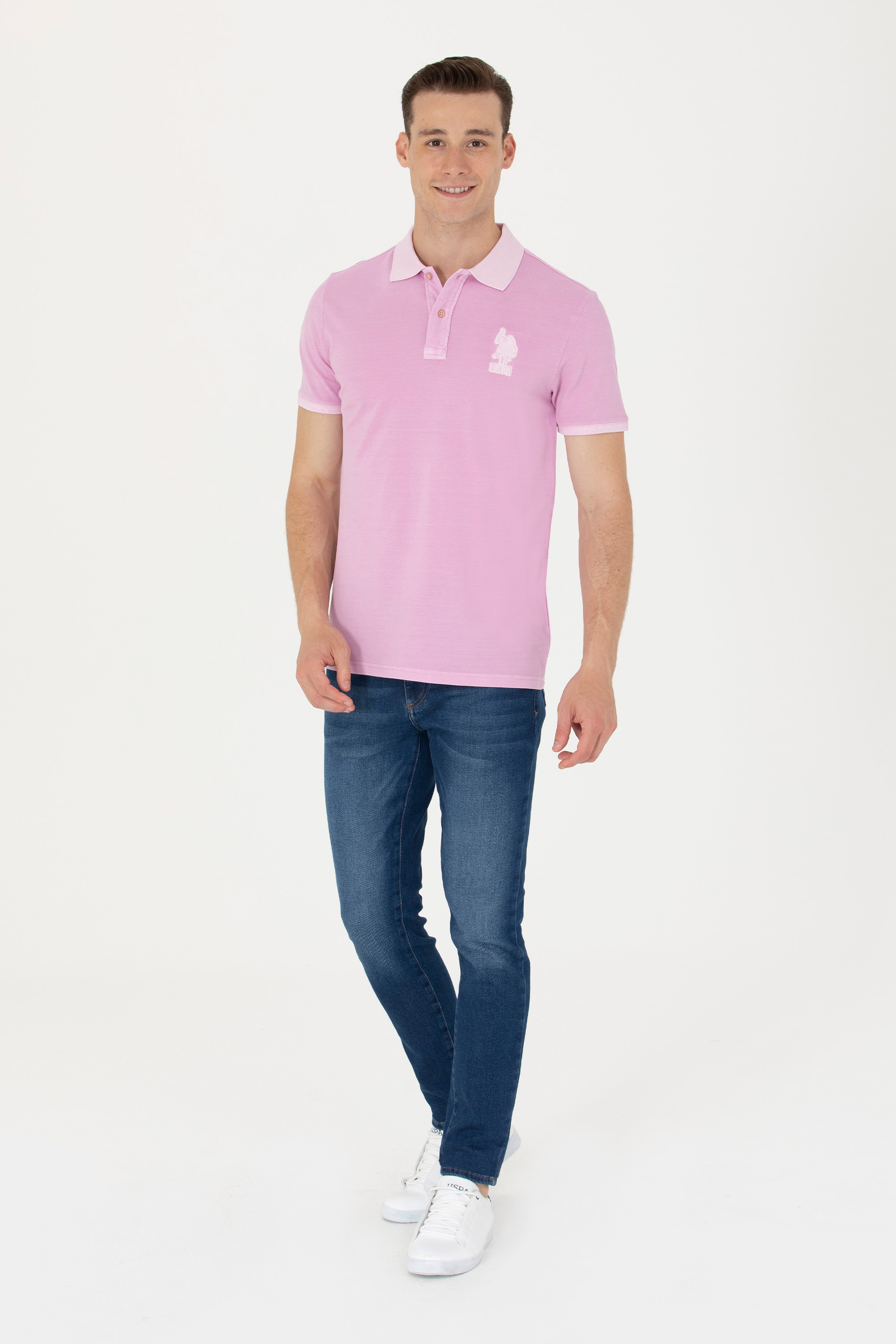 Erkek Manolya Basic Polo Yaka Tişört - Image 4