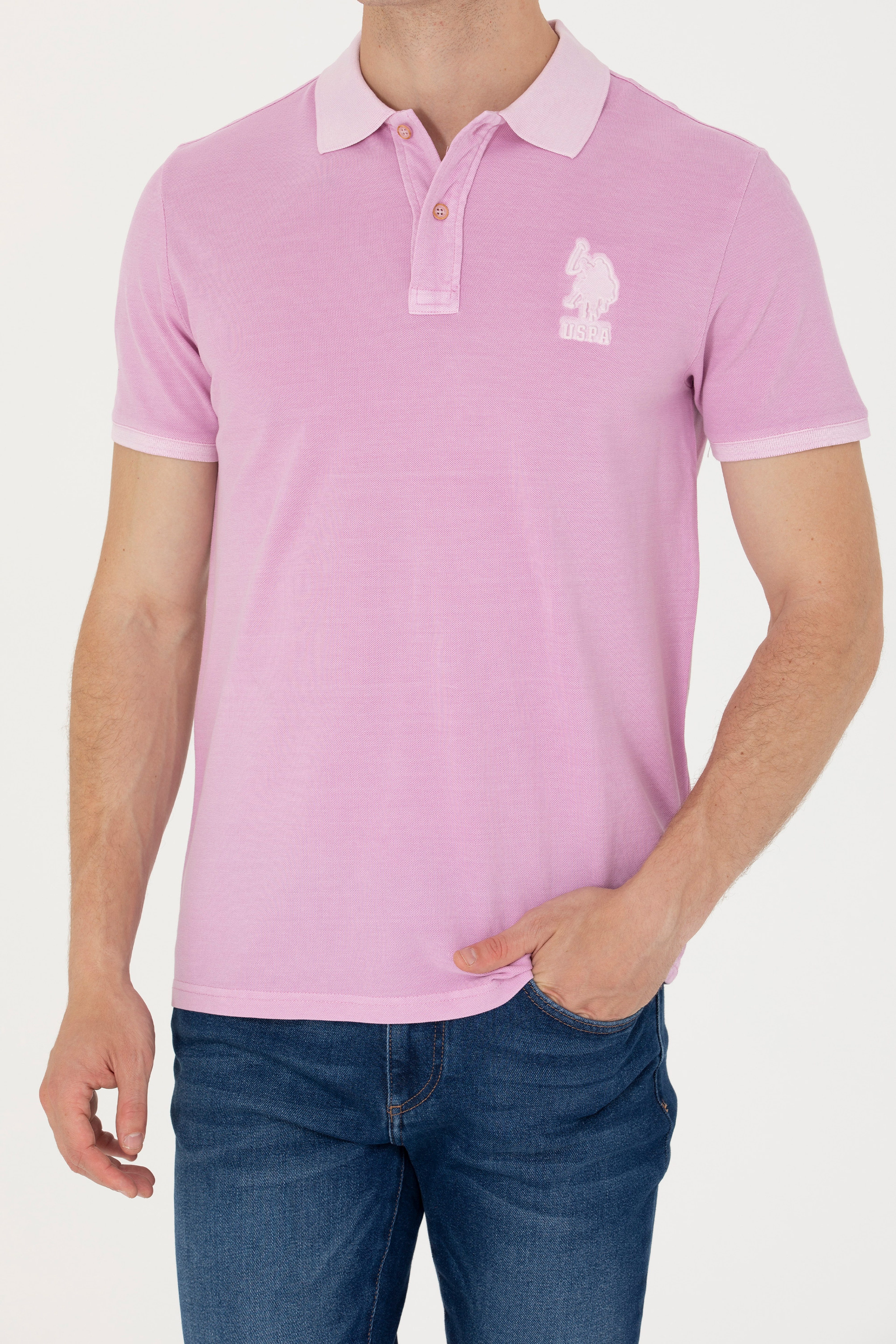 Erkek Manolya Basic Polo Yaka Tişört - Image 6