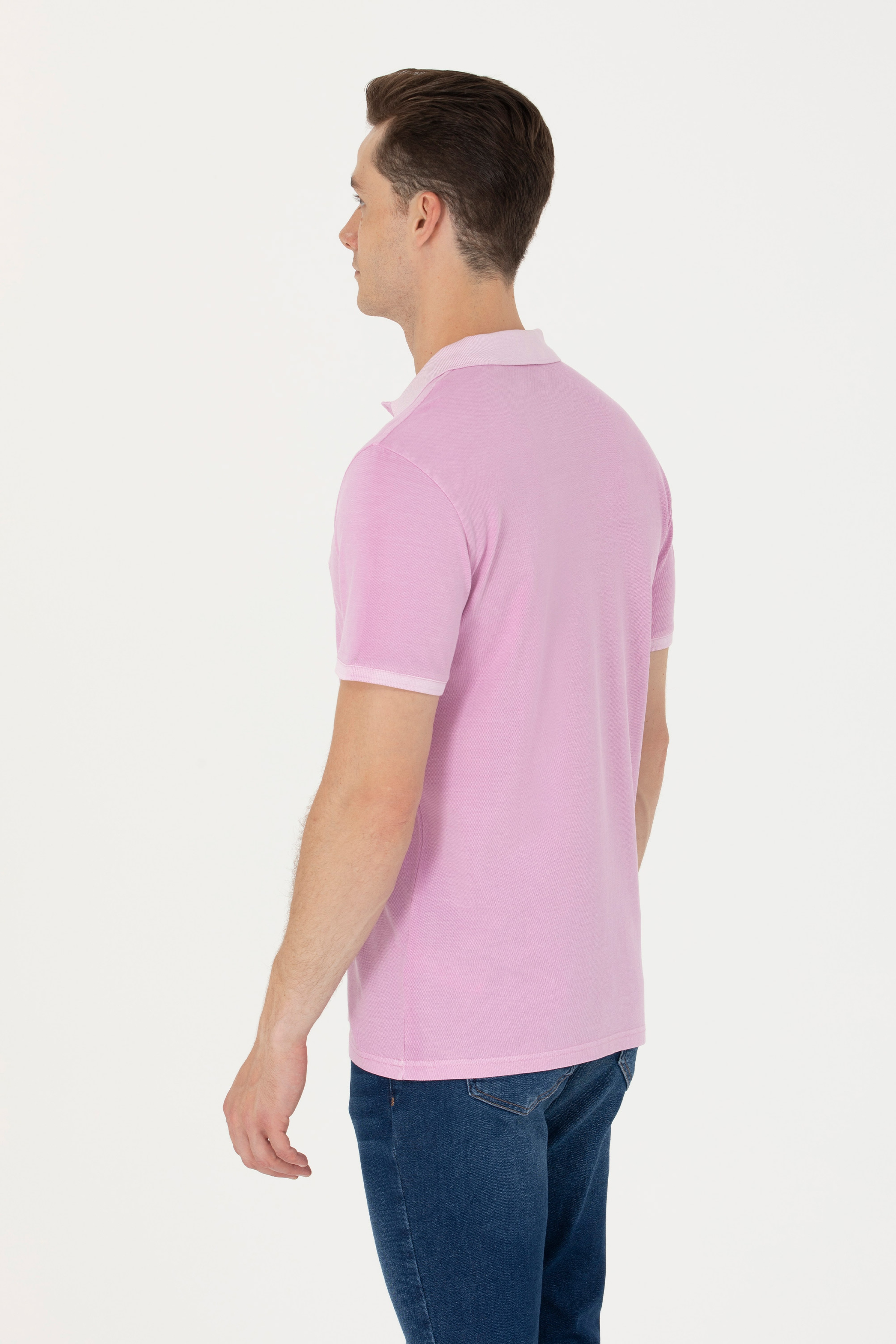 Erkek Manolya Basic Polo Yaka Tişört - Image 5