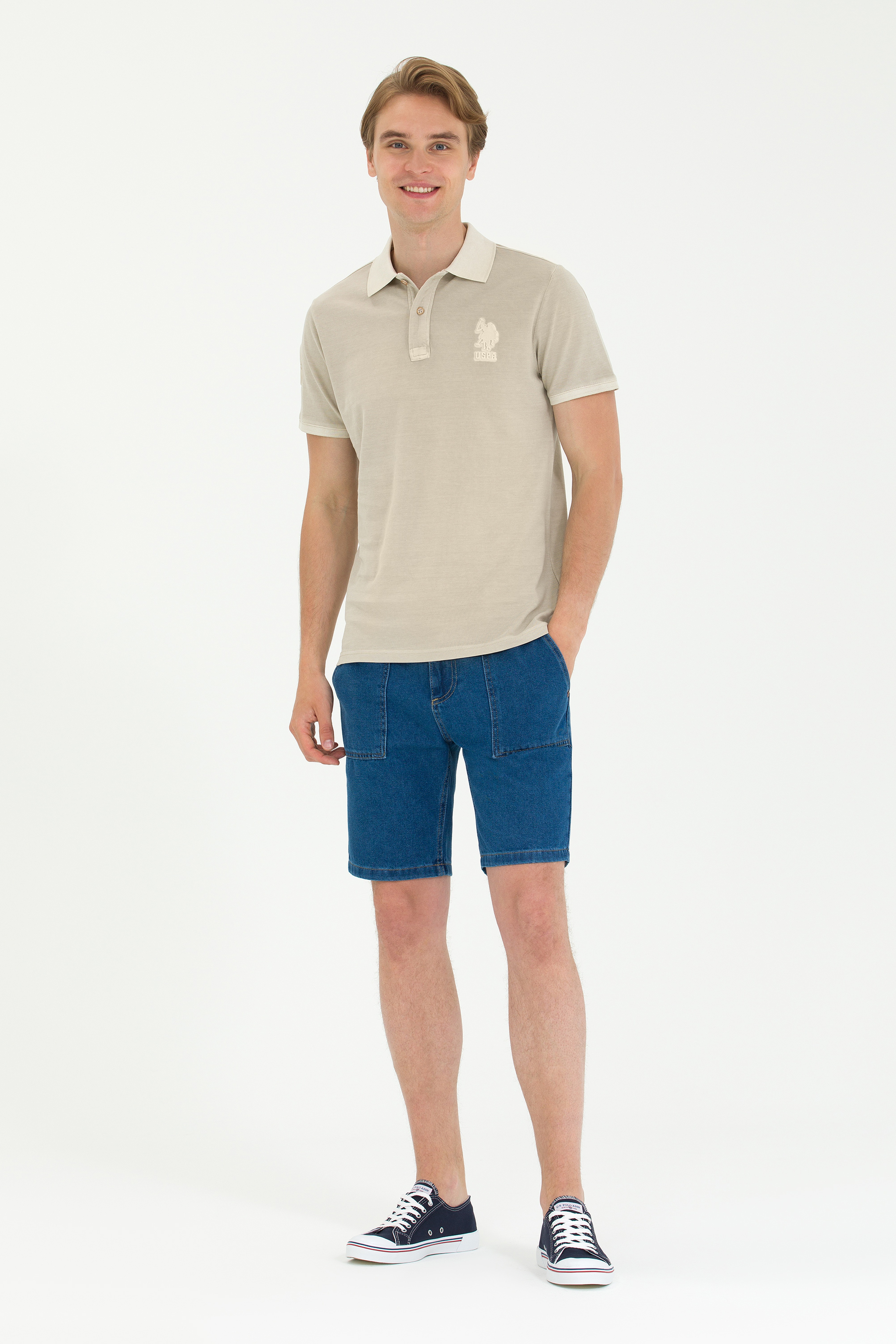 Erkek Taş Basic Tişört - Image 4