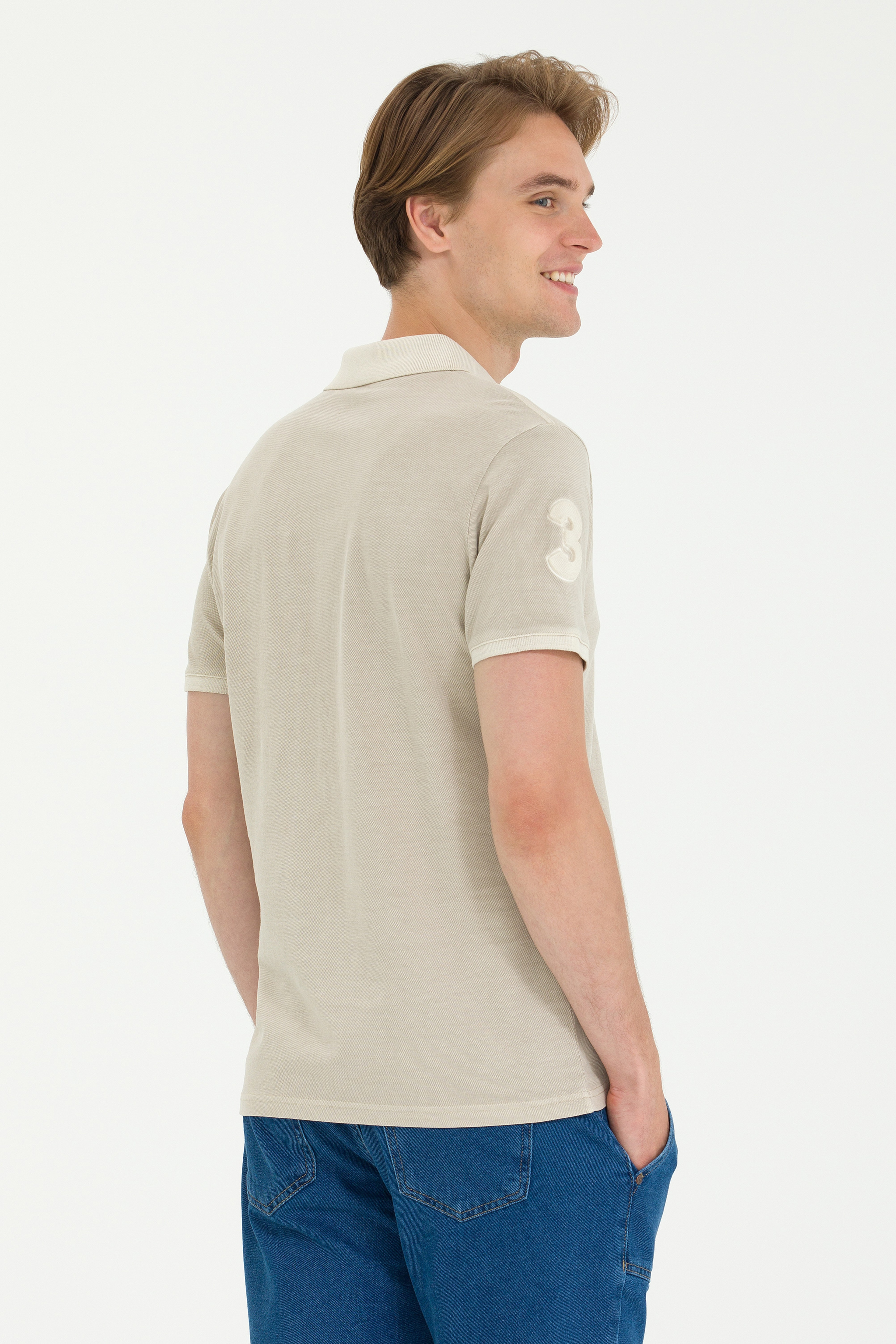 Erkek Taş Basic Tişört - Image 5