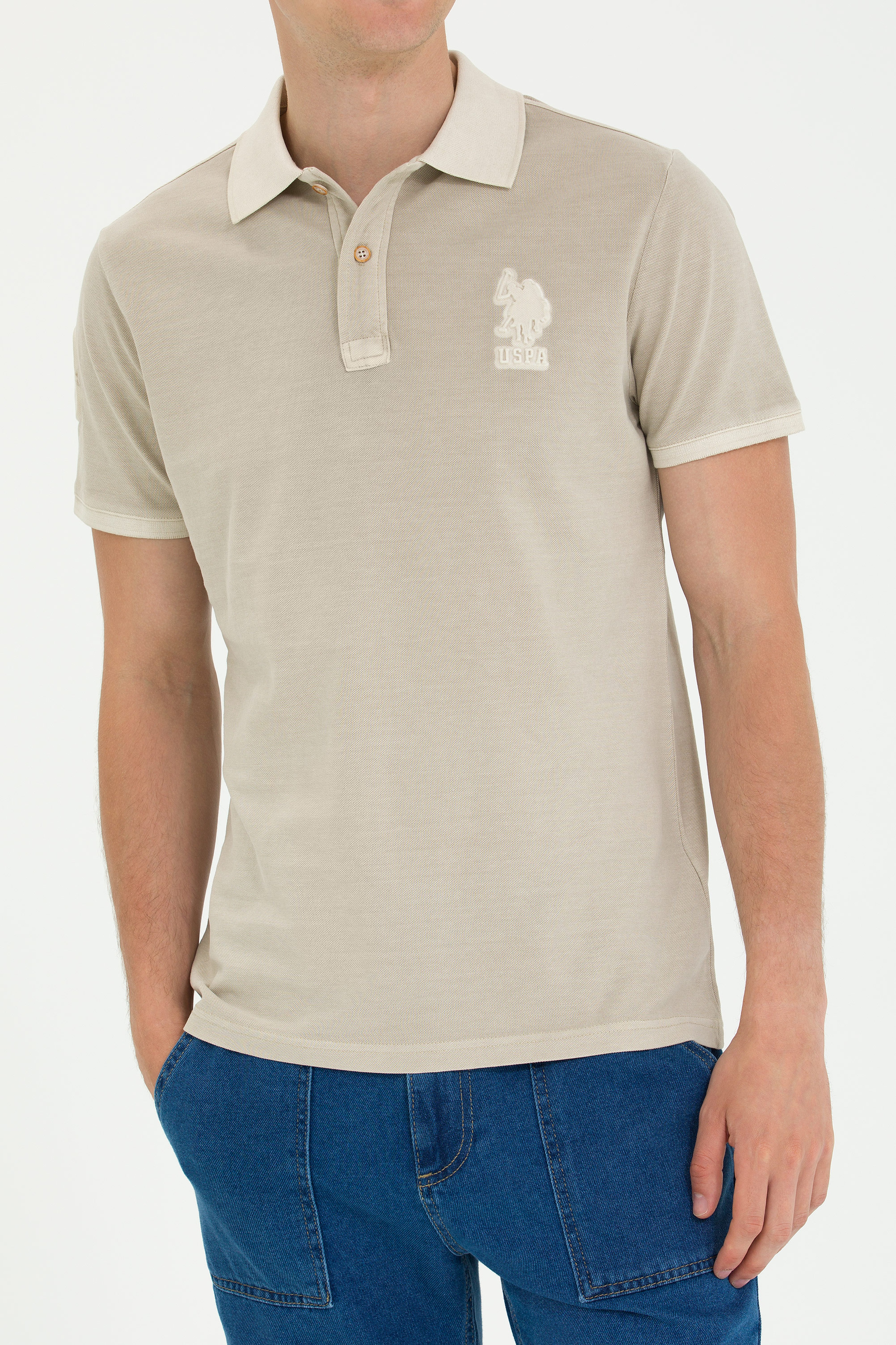 Erkek Taş Basic Tişört - Image 6