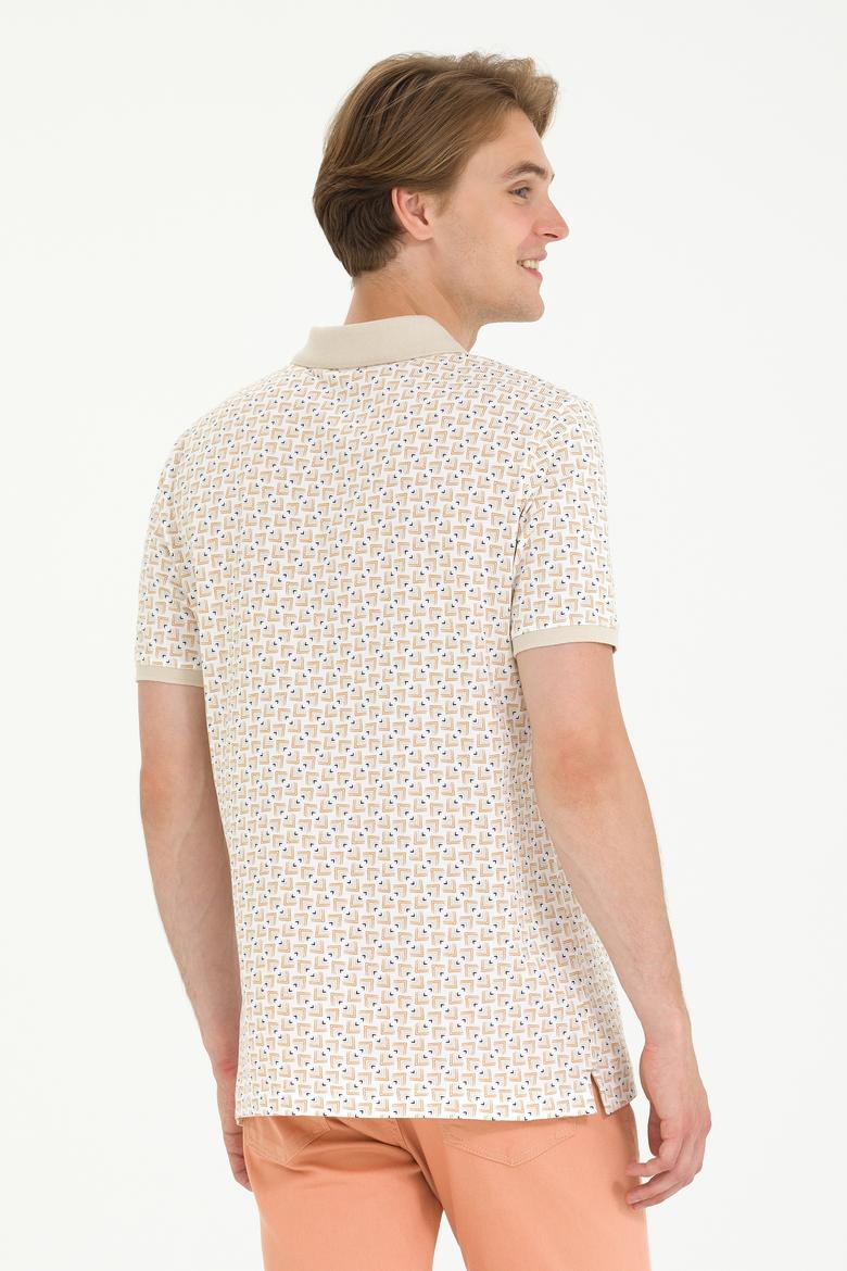 Erkek Taş Polo Yaka Tişört - 50263526043