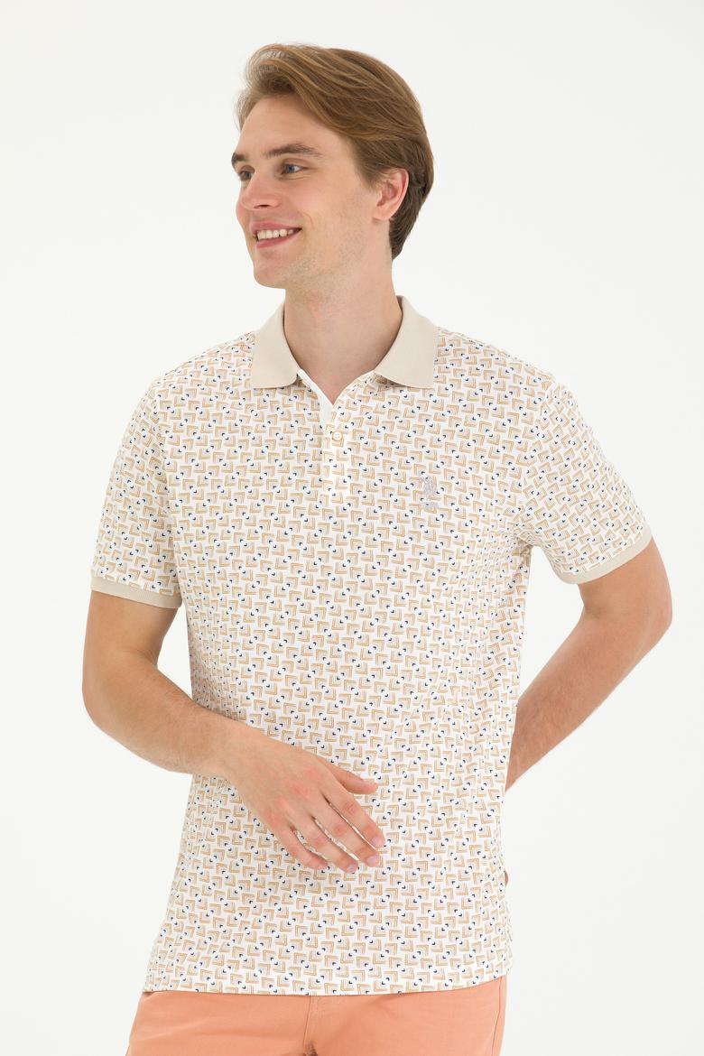 Erkek Taş Polo Yaka Tişört - 50263526043