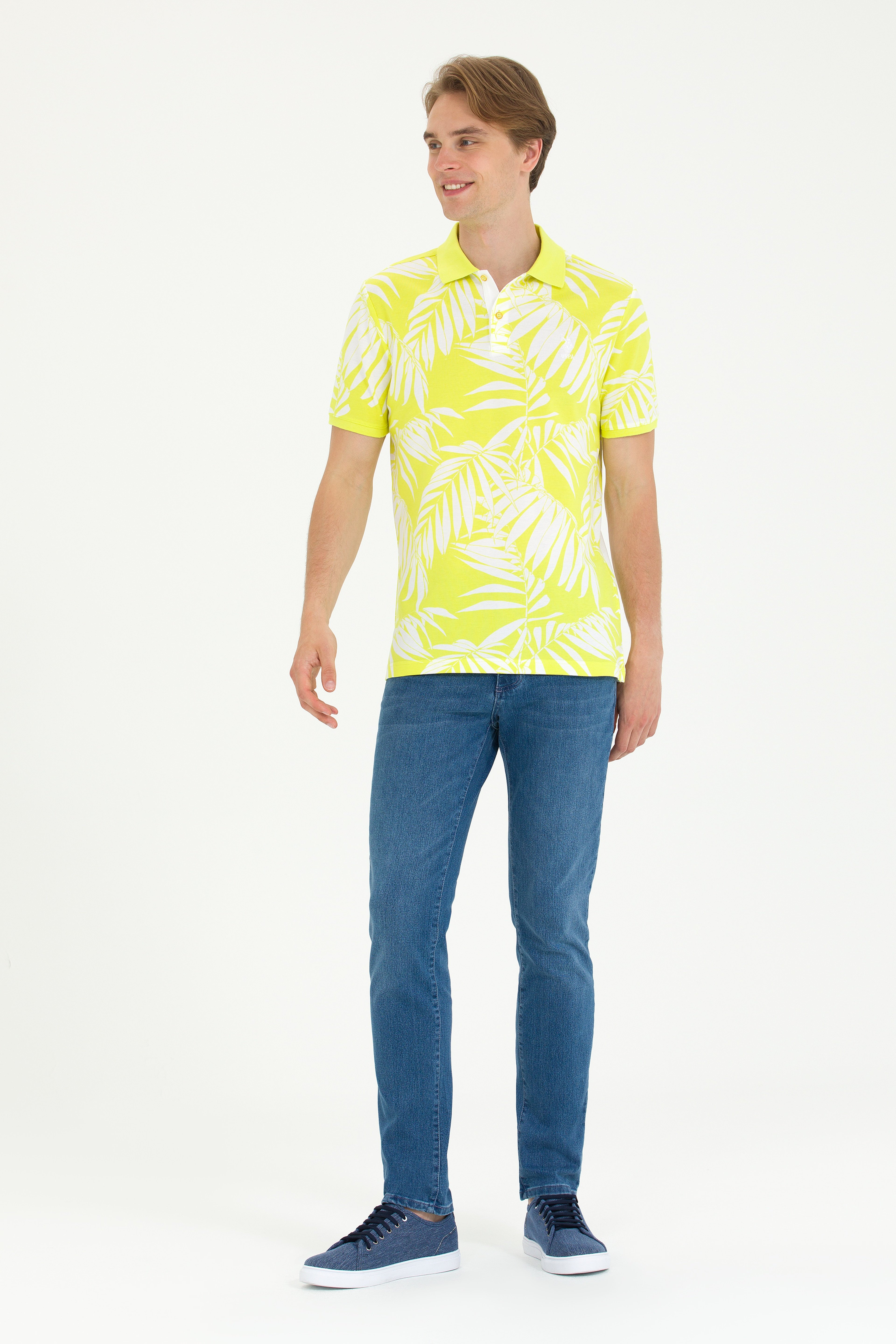 Erkek Citron Polo Yaka Tişört - Image 4