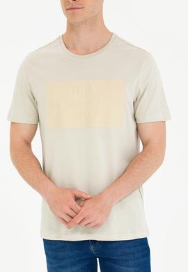 Erkek Taş Bisiklet Yaka Tişört - 50263564053