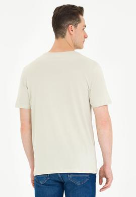 Erkek Taş Bisiklet Yaka Tişört - 50263564053