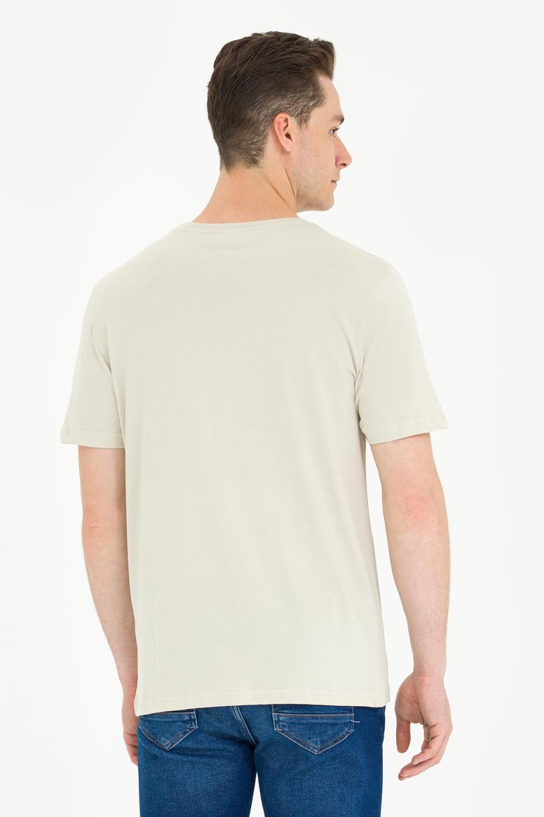 Erkek Taş Bisiklet Yaka Tişört - 50263564053