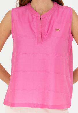 Kadın Pembe V Yaka Tişört - 50263674021