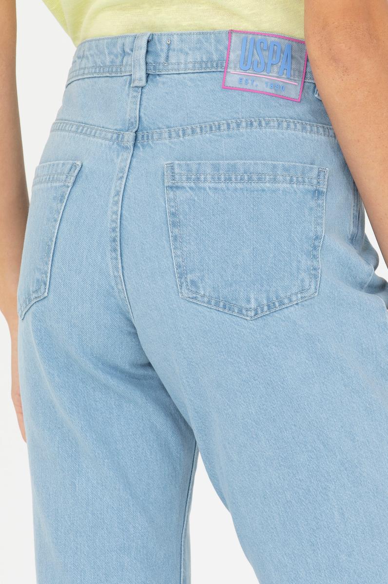 Kadın Açık Mavi Boy Friend Fit Jean Pantolon