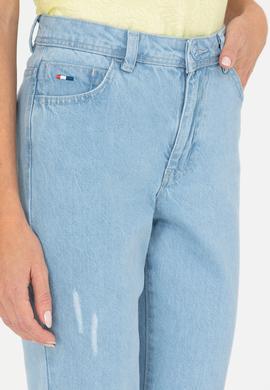 Kadın Açık Mavi Boy Friend Fit Jean Pantolon - 50263775002