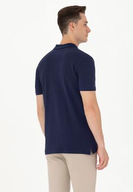 Erkek Lacivert Basic Polo Yaka Tişört - 50265919016