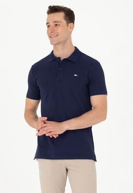 Erkek Lacivert Basic Polo Yaka Tişört - 50265919016