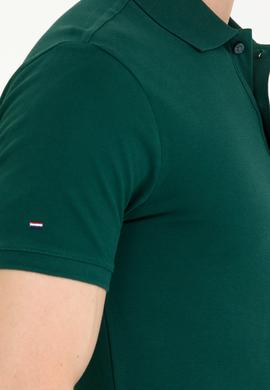 Erkek Koyu Yeşil Basic Polo Yaka Tişört - 50265919040