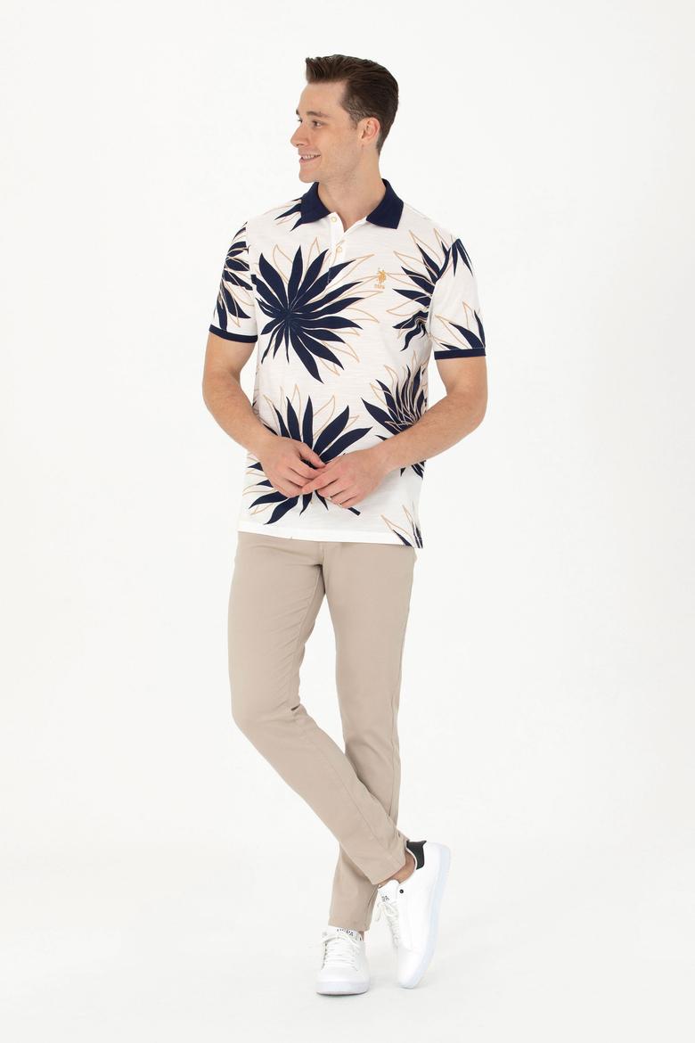 Erkek Ekru Polo Yaka Tişört - 50275410016