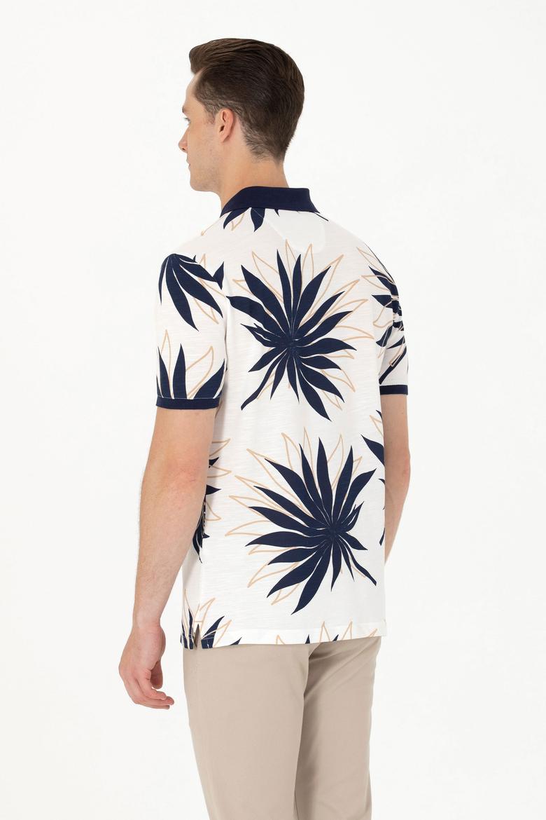 Erkek Ekru Polo Yaka Tişört - 50275410016