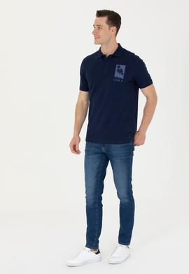 Erkek Lacivert Polo Yaka Tişört - 50275438007