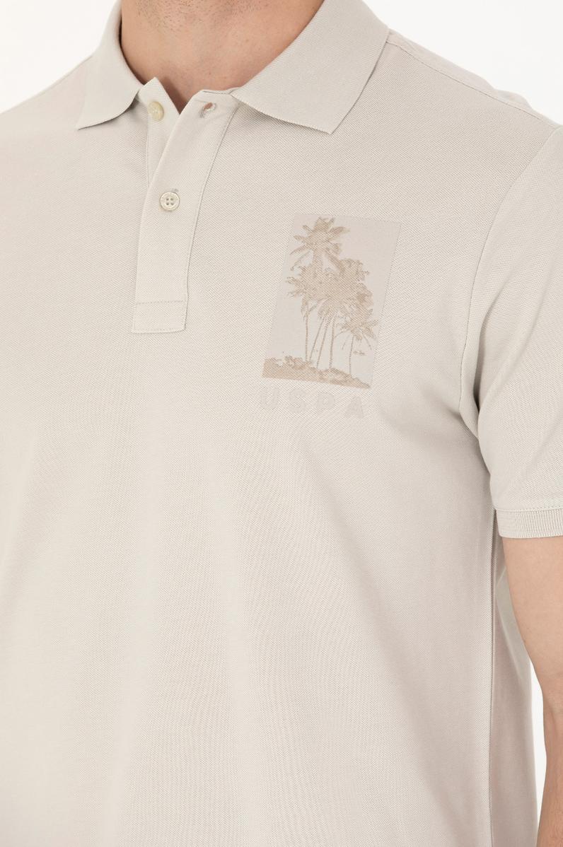 Erkek Taş Polo Yaka Tişört