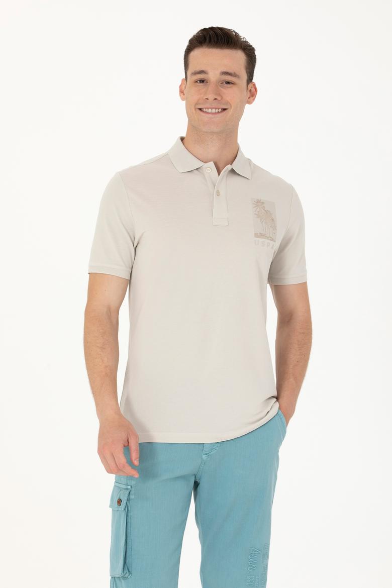 Erkek Taş Polo Yaka Tişört