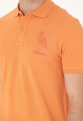 Erkek Kiremit Polo Yaka Tişört - 50275438028