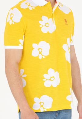Erkek Koyu Sarı Polo Yaka Tişört - 50275483013