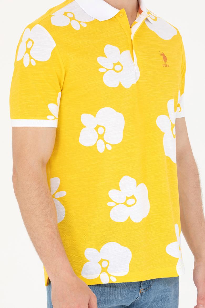 Erkek Koyu Sarı Polo Yaka Tişört - 50275483013