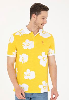 Erkek Koyu Sarı Polo Yaka Tişört - 50275483013