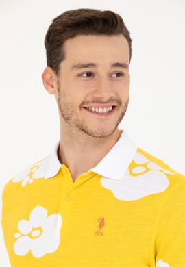 Erkek Koyu Sarı Polo Yaka Tişört - 50275483013