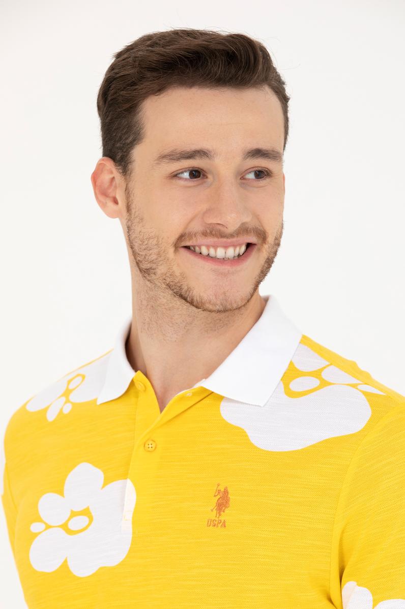 Erkek Koyu Sarı Polo Yaka Tişört