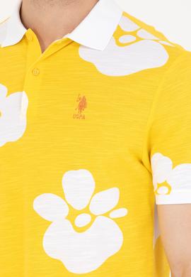 Erkek Koyu Sarı Polo Yaka Tişört - 50275483013