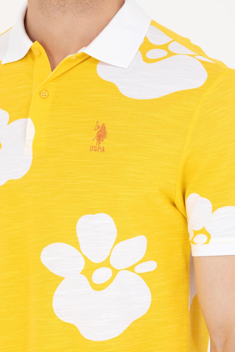 Erkek Koyu Sarı Polo Yaka Tişört - 50275483013