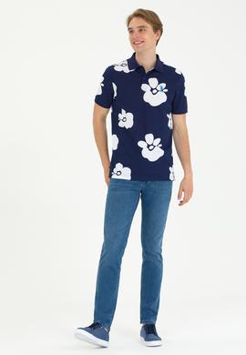 Erkek Lacivert Polo Yaka Tişört - 50275483031