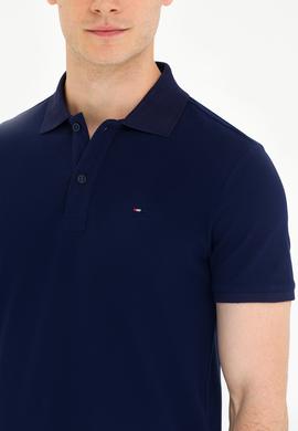 Erkek Lacivert Basic Polo Yaka Tişört - 50276453017