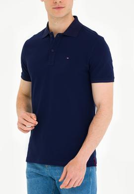 Erkek Lacivert Basic Polo Yaka Tişört - 50276453017