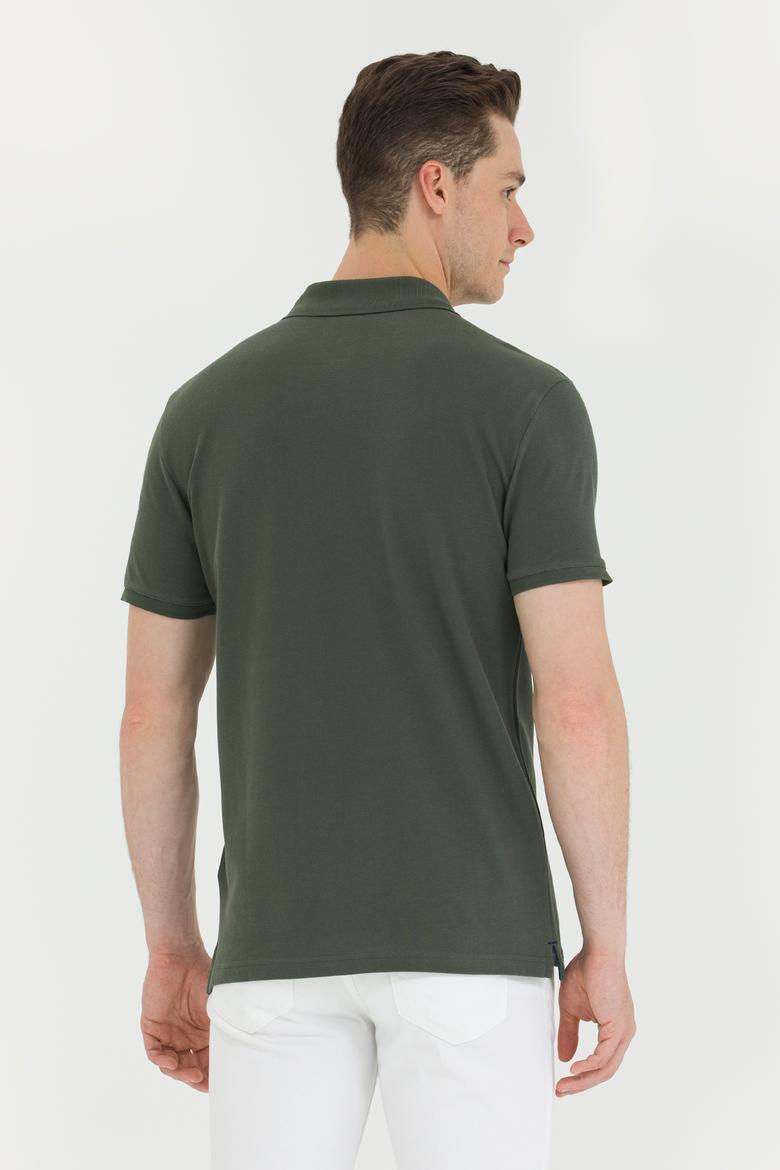 Erkek Haki Basic Tişört - 50276453033