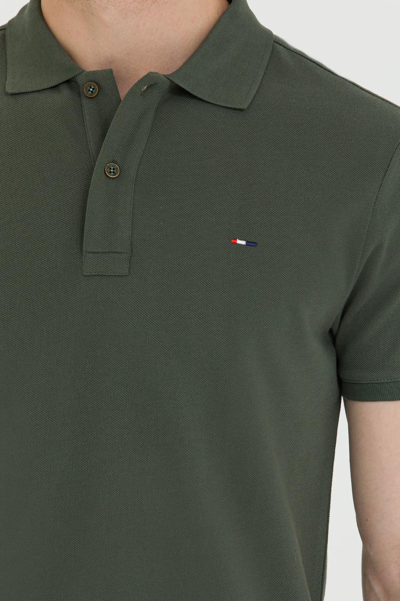 Erkek Haki Basic Tişört - 50276453033