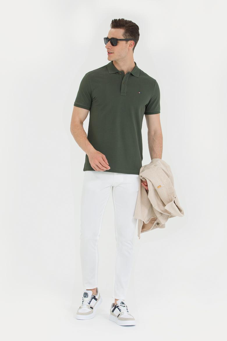 Erkek Haki Basic Tişört - 50276453033