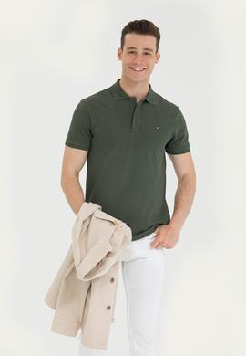 Erkek Haki Basic Tişört - 50276453033