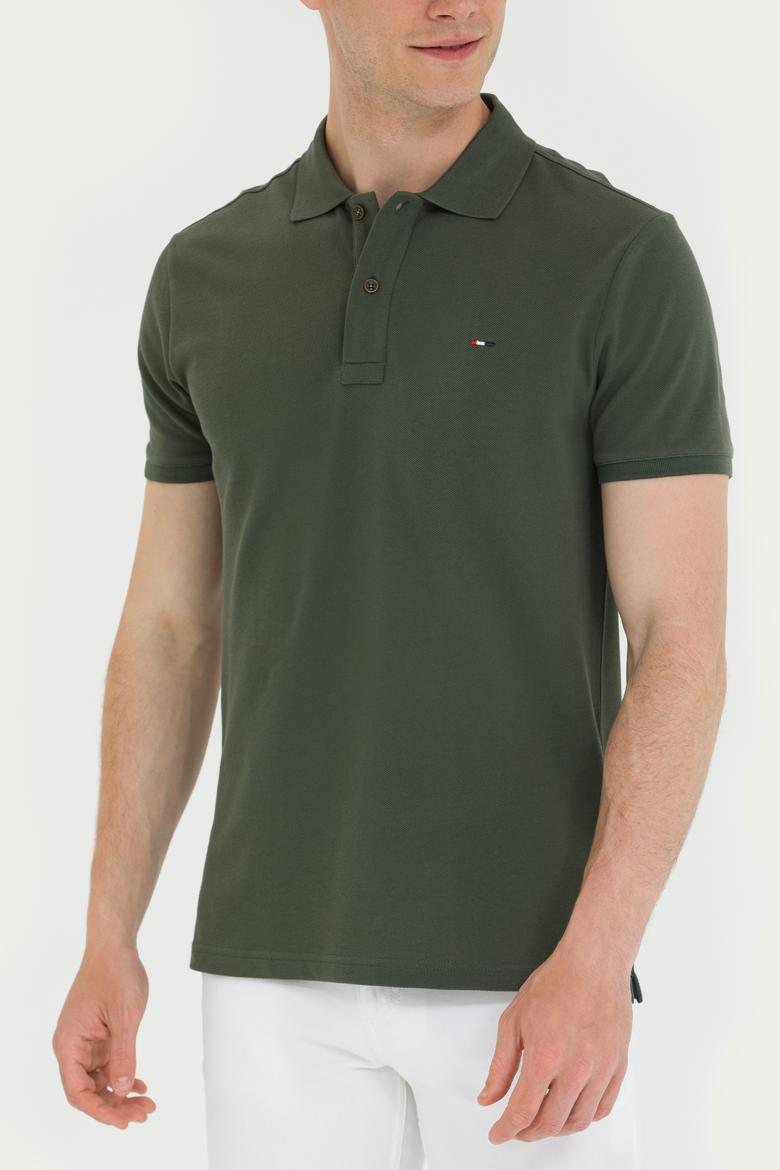 Erkek Haki Basic Tişört - 50276453033