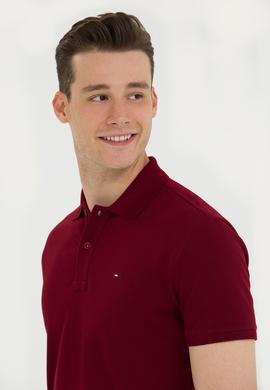 Erkek Bordo Basic Polo Yaka Tişört - 50276453045