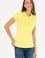 Kadın Neon Sarı Basic Polo Yaka Tişört