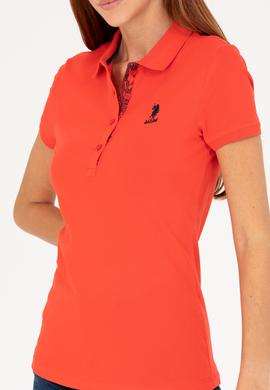 Kadın Kırmızı Basic Polo Yaka Tişört - 50266513103