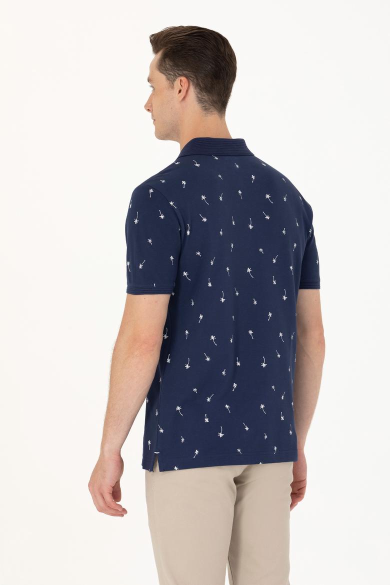 Erkek Lacivert Polo Yaka Tişört - 50269216019