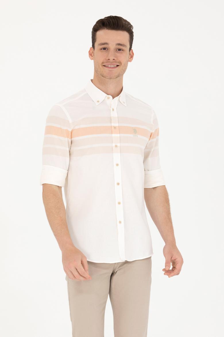 Erkek Turuncu Uzun Kollu Gömlek - 50269872007