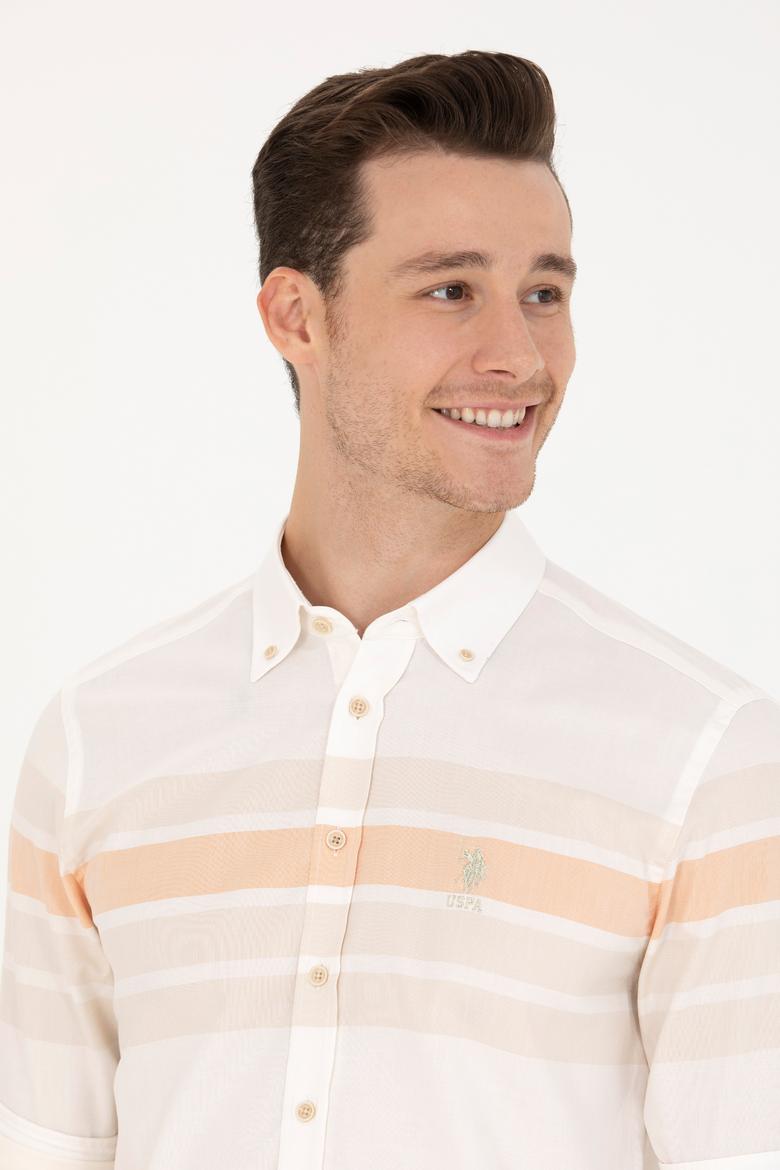 Erkek Turuncu Uzun Kollu Gömlek - 50269872007