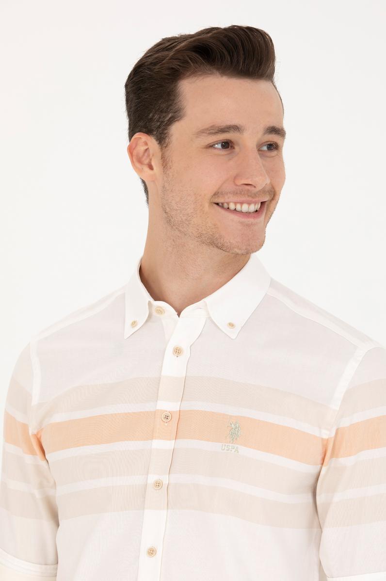 Erkek Turuncu Uzun Kollu Gömlek