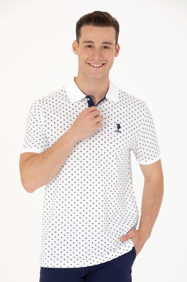 Erkek Beyaz Polo Yaka Tişört