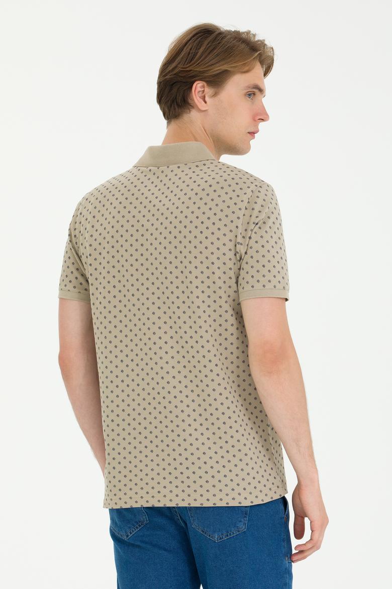 Erkek Haki Polo Yaka Tişört - 50270271011